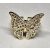 Állítható méretű aranyszínű pillangós gyűrű átlátszó kővel 1. típus