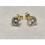 Aranyszínű, négykarmos fülbevaló 