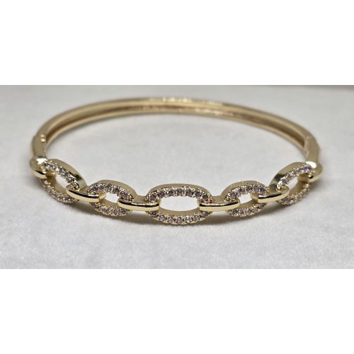 Aranyszínű lánc mintás karperec