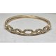 Aranyszínű lánc mintás karperec