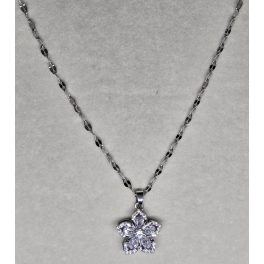 Ezüstszínű forgóvirág medálos nyaklánc