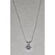 Ezüstszínű nyaklánc, 6 karmos medállal