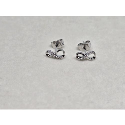 Ezüst végtelen jeles fülbevaló