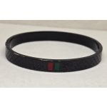 Fekete színű, párducfej díszítésű, 3 részes karkötő szett