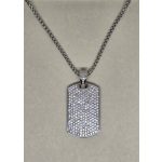 Hip-hop köves medálos nyaklánc, ezüst- és aranyszínben