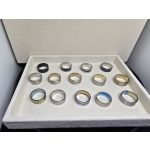 Meglepetés színes rozsdamentes acél gyűrűK: Válasszon a méretet! A készlet erejéig!