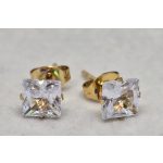 Szögletes köves fülbevalók 3 színben