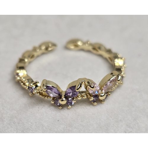 Tündérgyűrű aranyszínű, 2 pillangós