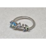 Tündérgyűrű ezüstszínű, kék-zöld leveles