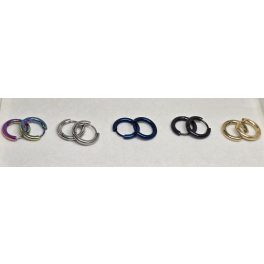 Vékony karika fülbevaló 6 színben